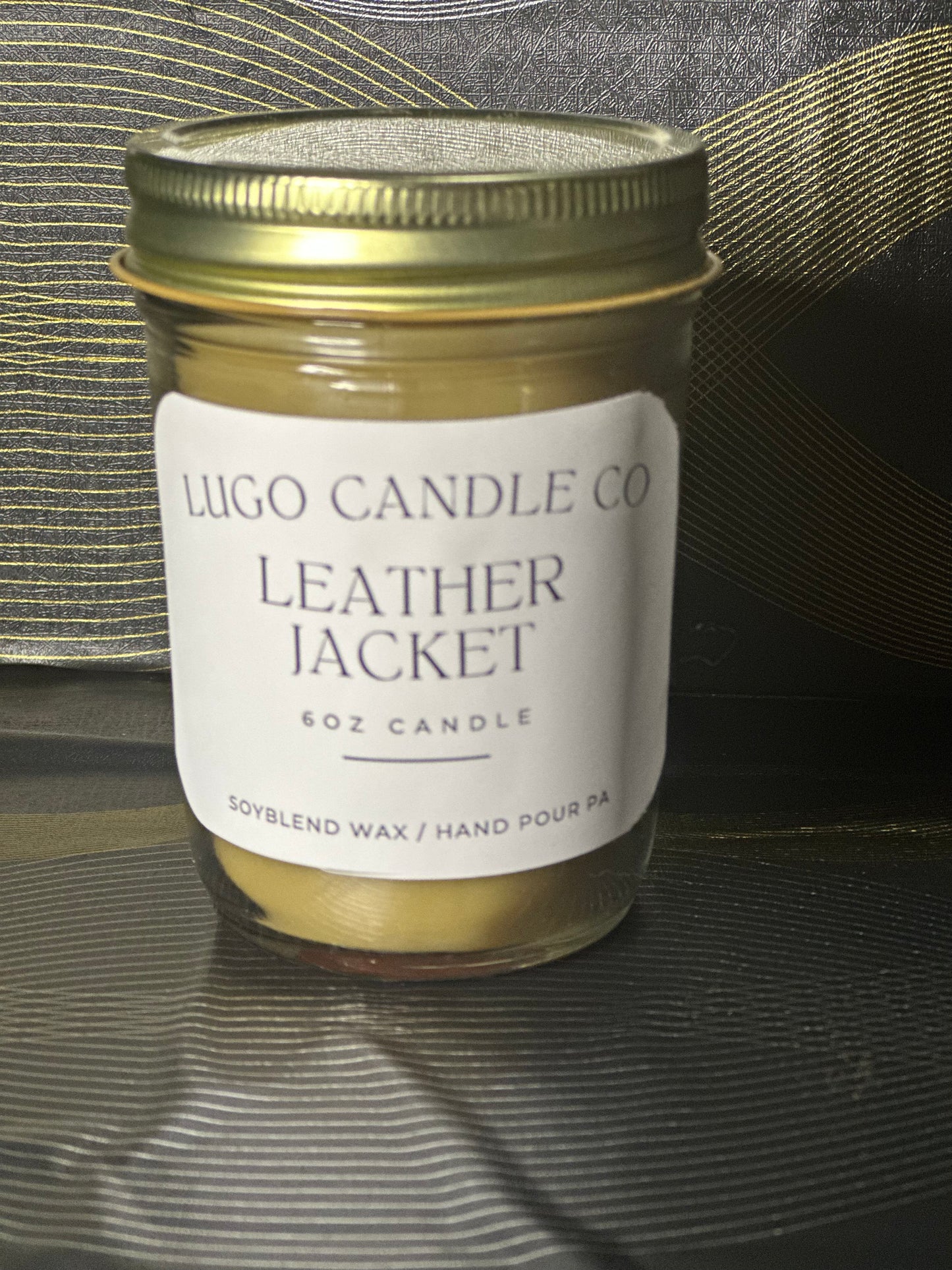 Leather Jacket 6 oz Candle