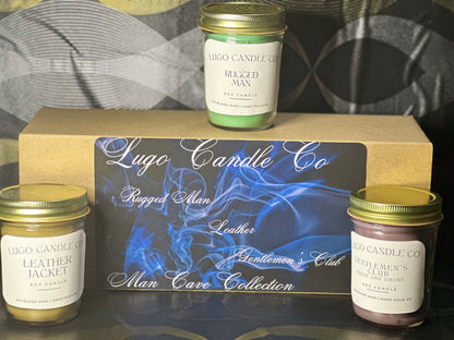 Man Cave 6 oz Candle Trio Set