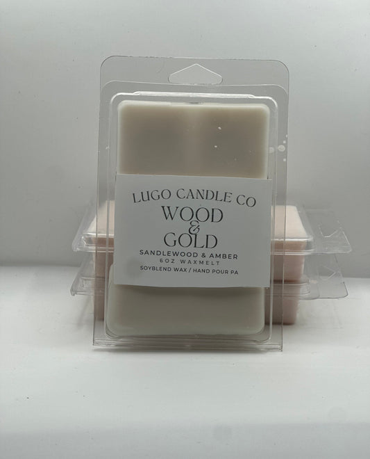 Wood & Gold 6 oz Wax Melt