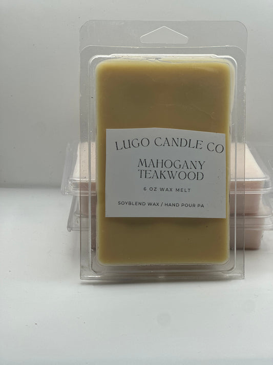 Mahogany Teakwood 6 oz wax Melt